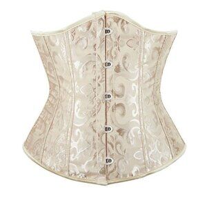 Ivory Corset Renn Faire Medieval Wedding Fairy Gypsy Boho Fantasy Role Play